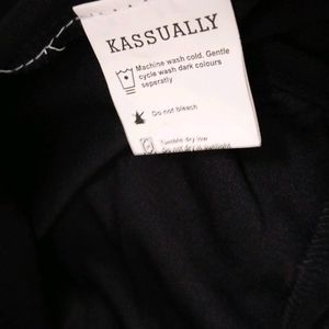 Kasually - Solid Black Tulle Dress