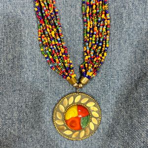 Multicoloured Bead Necklace