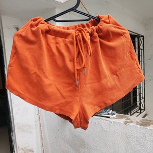 Orange Hotshot High Waist Short