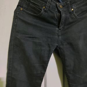 Dark Grey Colour Jeans For Women