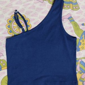 Blue Stylish Crop Top By Sassafras