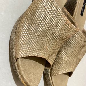 Women Golden Wedges