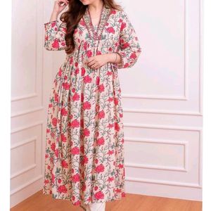 Aliya Cut type Embroidery kurta + Pants