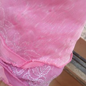 Ethnic Pink Flared Skirt Full Flare