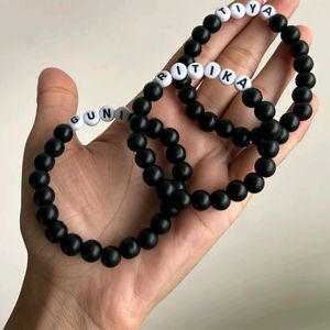 Pack Of 2 Name Glass Beads Bracelets