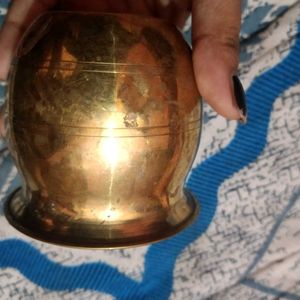 Pair Of 2 Brass Lota