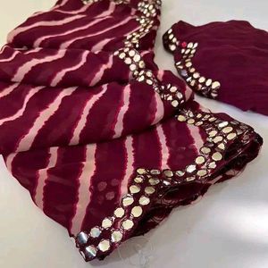 Cutwork Saree