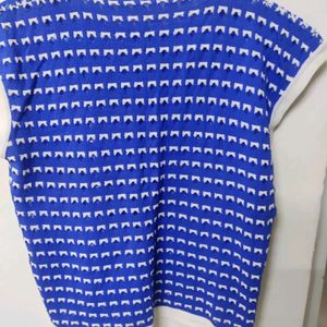 Blue Half Wasit Sweater