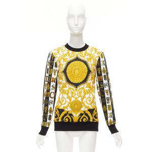 VERSACE mixed archive Barocco print cotton Sweater