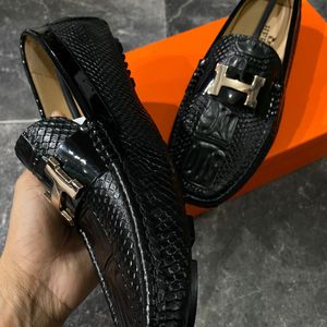 Men’s Hermes Croco Leather Top Quality Loafer