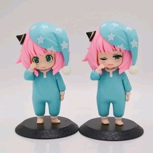 2 PC... Anya Yor Forger Figure Night Suit Set