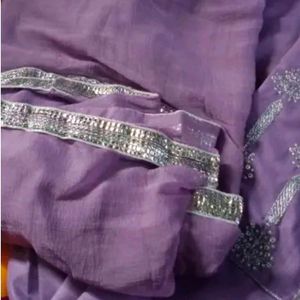 Beautiful Lavender Kurta Pant And Dupatta