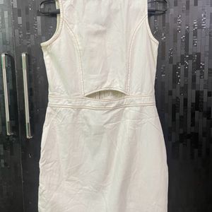 White Denim Dress