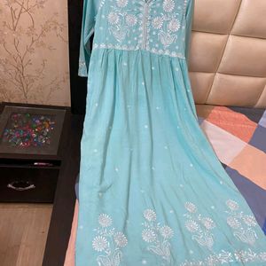 sky blue kurta