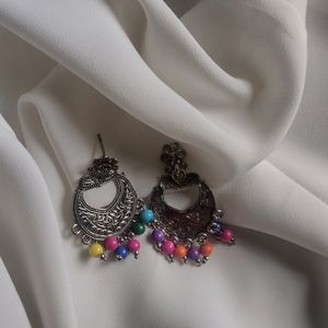 Silver Jhumka