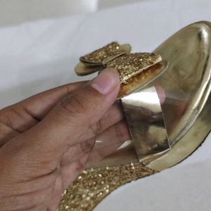 Golden Sandals For Women And Girls