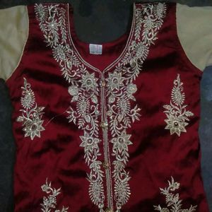 Maroon Colour Masthani/Ethnic Wear/Long Gown