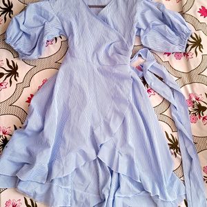 PRICE DROP Blue Wrapped Dress