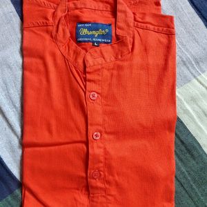 Kurta Style Shirt Bhagwa/Ornage