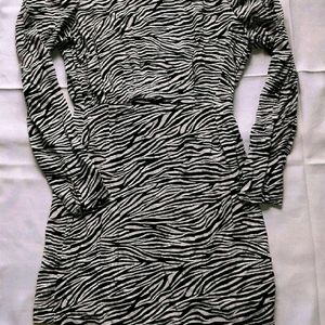 Zebra Print Bodycon Dress