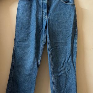 Wide Leg Denim Jeans