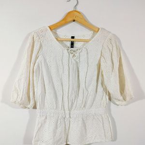 White Casual Top (Women's)