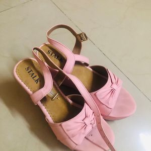 Pink Wedge Heels