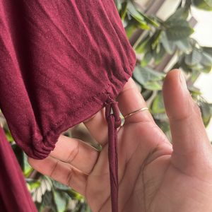 Maroon Color Westside Brand Gown