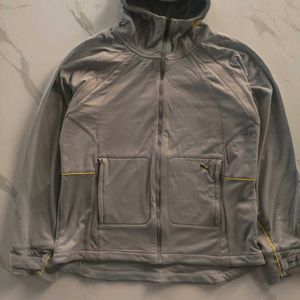 PUMA HOODED UPPER GREY JACKET