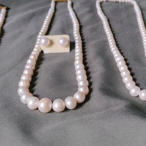 Channel Pearl Necklaces