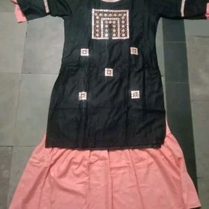 Full Kurta Set With Palazzo And Dupatta