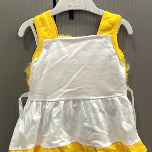 Yellow Baby Partywear Frock