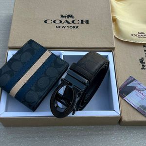 COACH WALLET + BELT COMBO WITH BOX