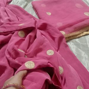 Pink Suit Set With Dupatta