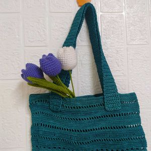 💙 Crochet 🧶 Tote Bag💙