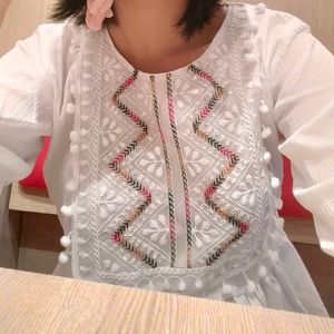 White Short Kurti