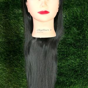 Black Long Hair Dummy With Small Stand