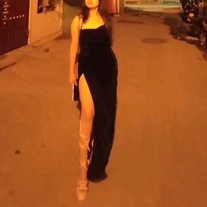 Long Party black Dress