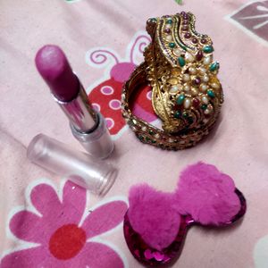 Bangles And Lipstick, Hair Clip Combo