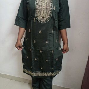 Olive Kurti Set