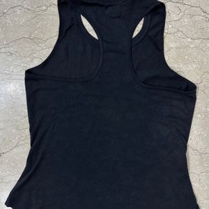 Black Tank Top With Side Slits