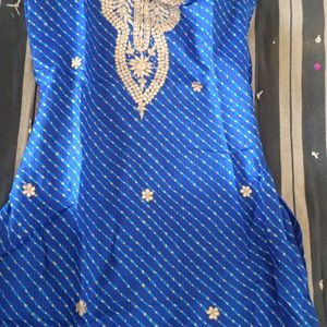 Beautiful Blue Cotton Kurti