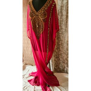 Pink Magenta Kaftan For Women