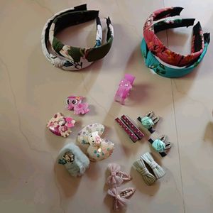 Kids' & Girls' Accessories (Rubber Band, Clips, Clutcher, Hair Band)