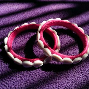 Handmade Cowries Shell Bangles 💗