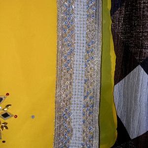 Saree With Stitched Blouse