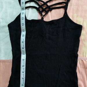 Fitted Top With Intricate Neck