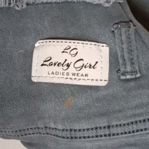 Grey Denim For Womens