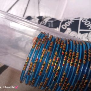 glass bangles Blue Colour 💙