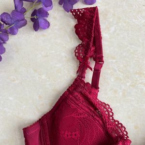 Beautiful Red Lace Padded Bra♥️